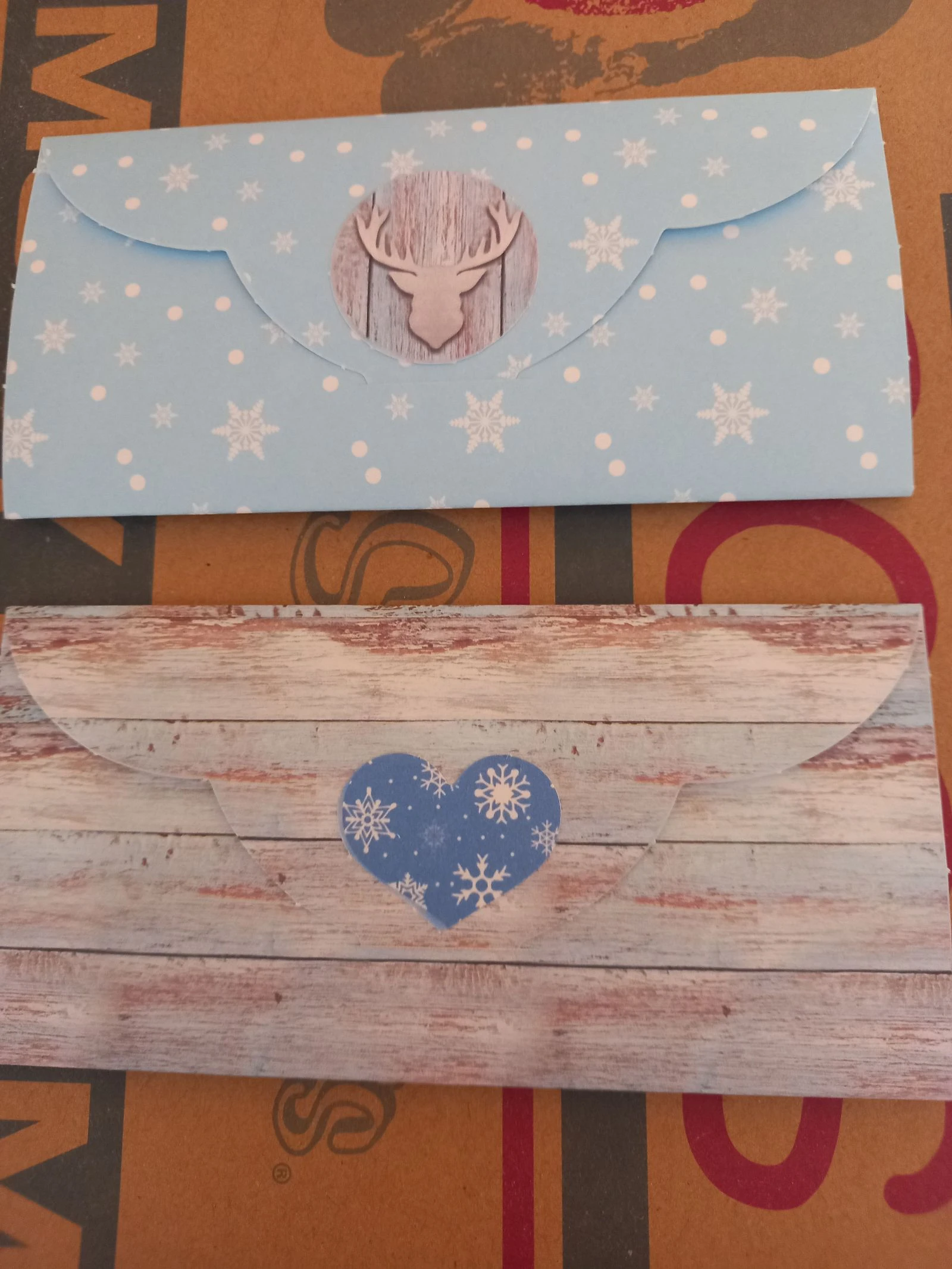 Kado mapjes voor kado bonnen.